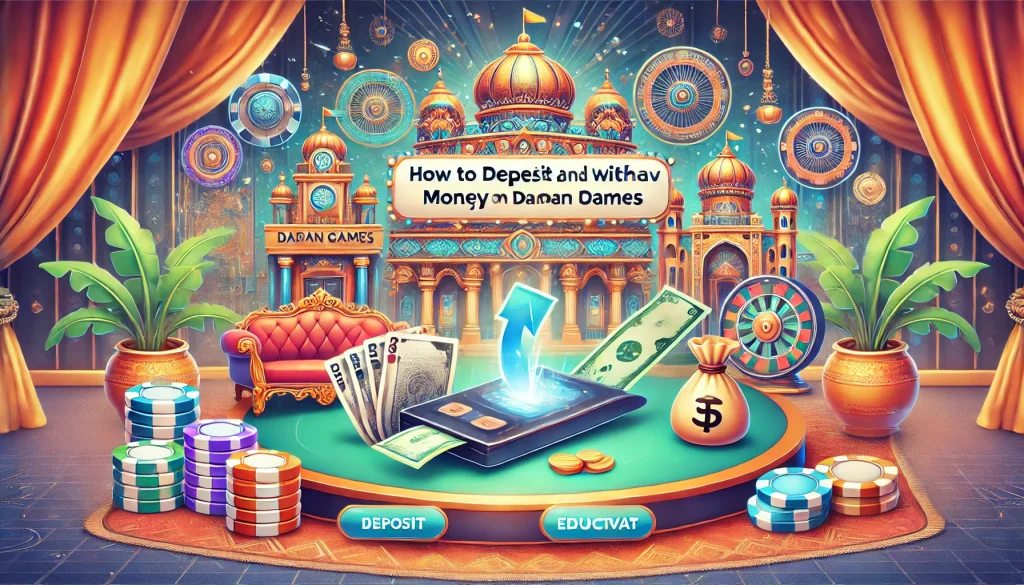 How to Deposit and Withdraw Money on Daman Games